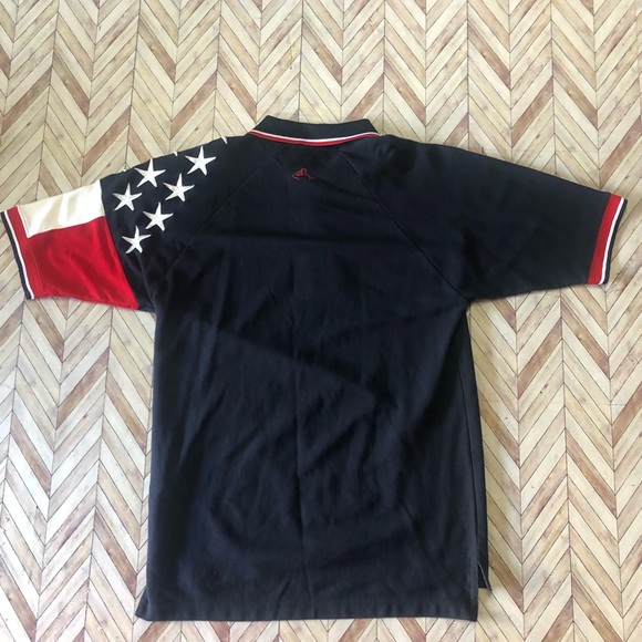 Elks Club USA Mens American Flag Polo Size Medium. In God We Trust. - Picture 3 of 8